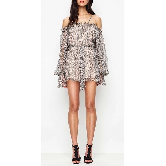 Alice McCall I'll Take You Leopard Playsuit - Picture 3 of 13
